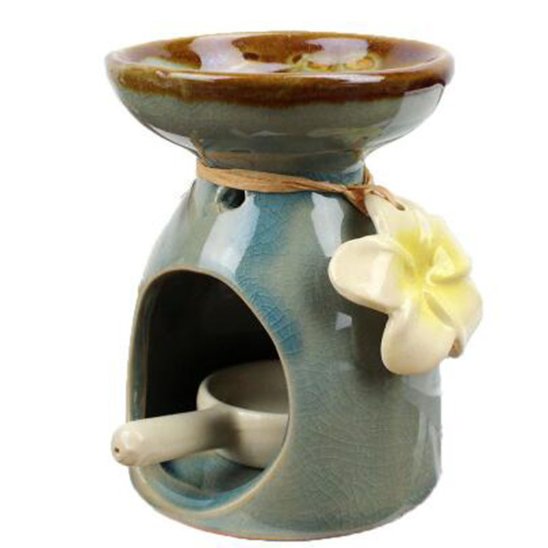 Candle Supplies Essential Oils - Keramik Ätherisches Öl Brenner mit Blume