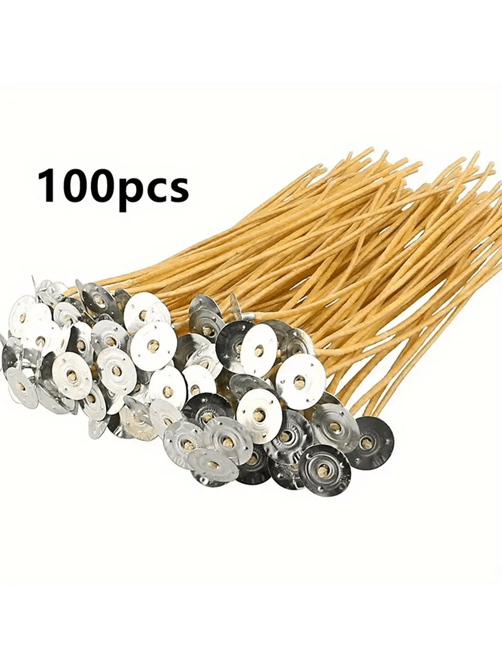 Cotton Wick 6 Inch - 100 6-Zoll vorgewachste Bienenwachs- und Hanfdochte,