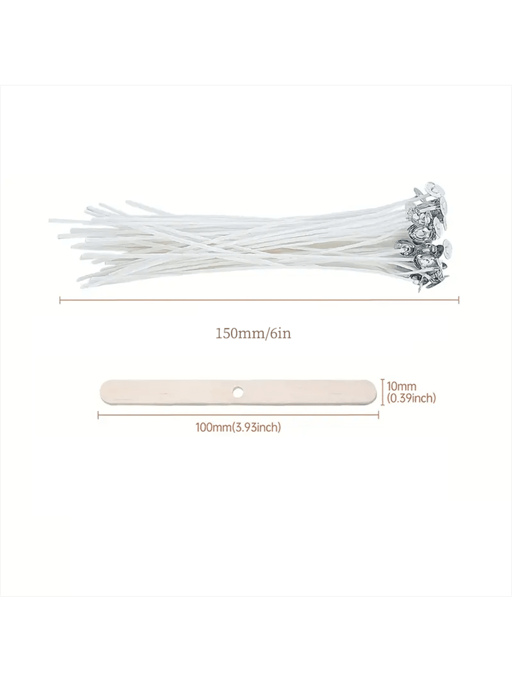 100 Stück Baumwoll-Kerzendocht – Cotton Wick 6 Inch Bewertung und Preis
