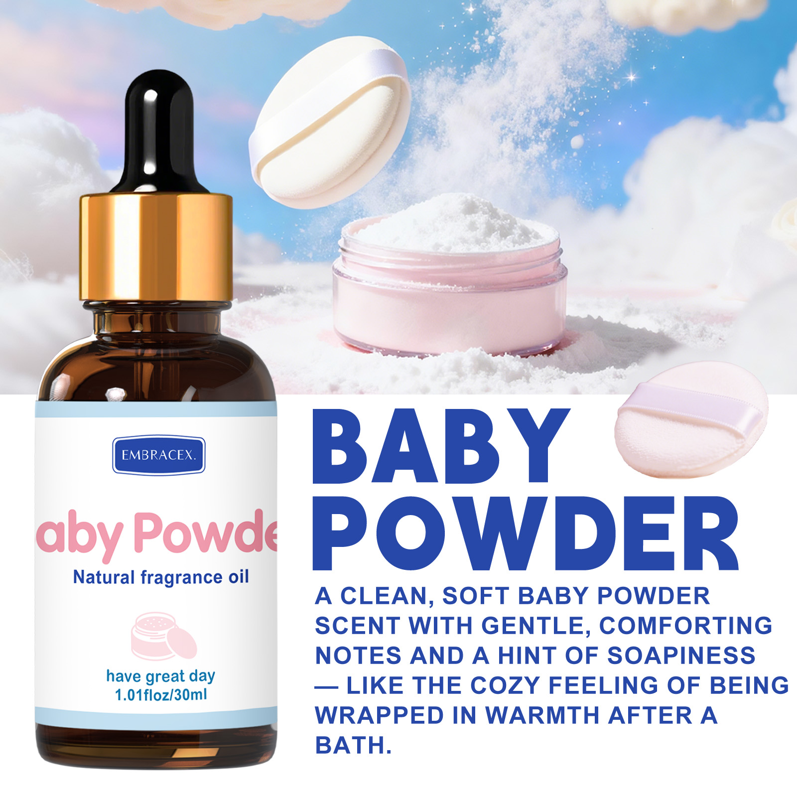 30 ml Babypuder-Ätherisches Öl – Candle Supplies Essential Oils Bewertung und Preis