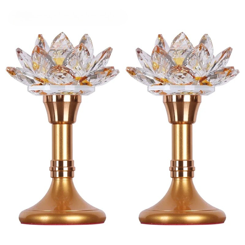 Bunter Glas-Lotus-Simulations- – Candle Supplies Europe Bewertung und Preis
