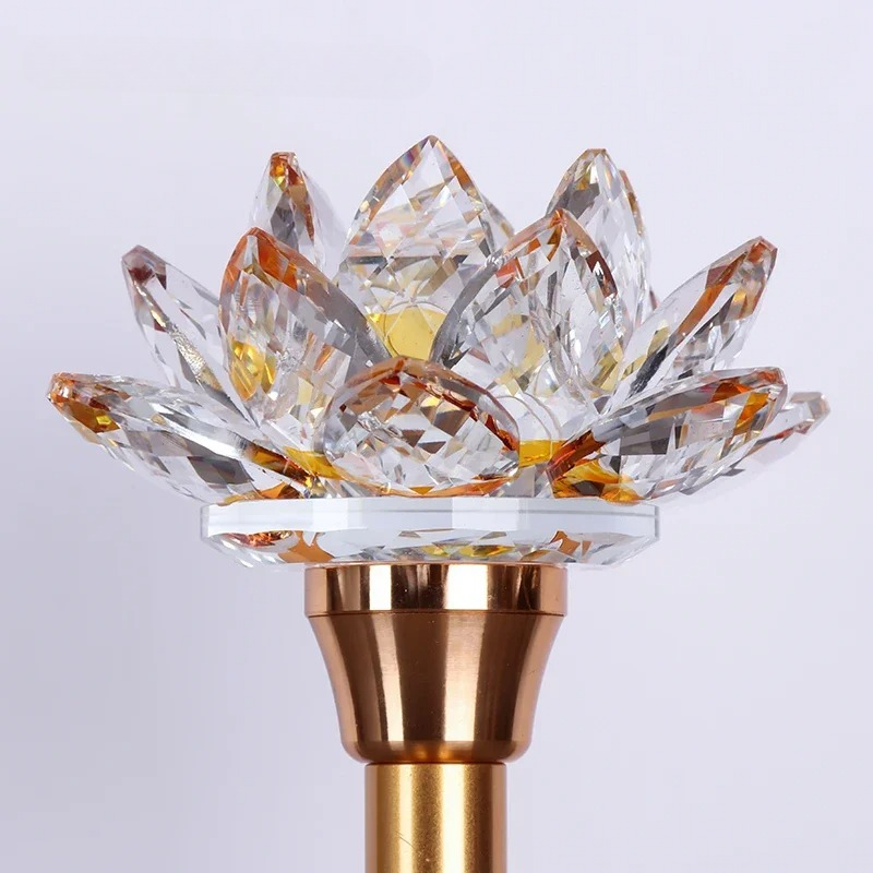 Bunter Glas-Lotus-Simulations- – Candle Supplies Europe Bewertung und Preis